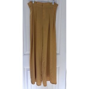 Beautiful EE:Some Women's  Dress  Work Pants Size Small S Yellow Gold wide leg